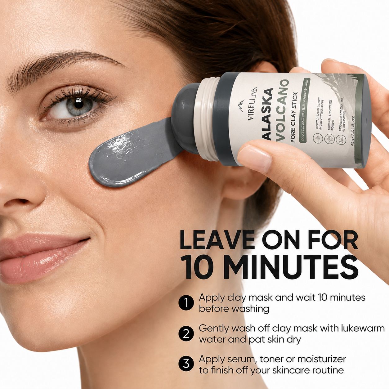 𝐀𝐥𝐚𝐬𝐤𝐚 𝐕𝐨𝐥𝐜𝐚𝐧𝐨 𝐏𝐨𝐫𝐞 𝐂𝐥𝐚𝐲 𝐒𝐭𝐢𝐜𝐤 – Blackhead Remover & Gentle Exfoliating Face Mask