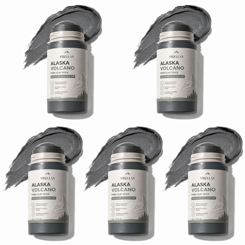 𝐀𝐥𝐚𝐬𝐤𝐚 𝐕𝐨𝐥𝐜𝐚𝐧𝐨 𝐏𝐨𝐫𝐞 𝐂𝐥𝐚𝐲 𝐒𝐭𝐢𝐜𝐤 – Blackhead Remover & Gentle Exfoliating Face Mask