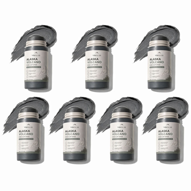 𝐀𝐥𝐚𝐬𝐤𝐚 𝐕𝐨𝐥𝐜𝐚𝐧𝐨 𝐏𝐨𝐫𝐞 𝐂𝐥𝐚𝐲 𝐒𝐭𝐢𝐜𝐤 – Blackhead Remover & Gentle Exfoliating Face Mask