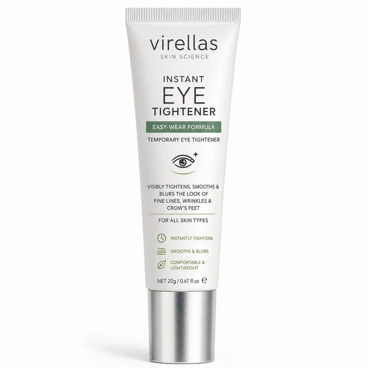𝐕𝐢𝐫𝐞𝐥𝐥𝐚𝐬™ 𝐈𝐧𝐬𝐭𝐚𝐧𝐭 𝐄𝐲𝐞 𝐓𝐢𝐠𝐡𝐭𝐞𝐧𝐞𝐫 | Smooth & Firm Under Eyes